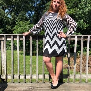 70’s Style ZigZag Dress